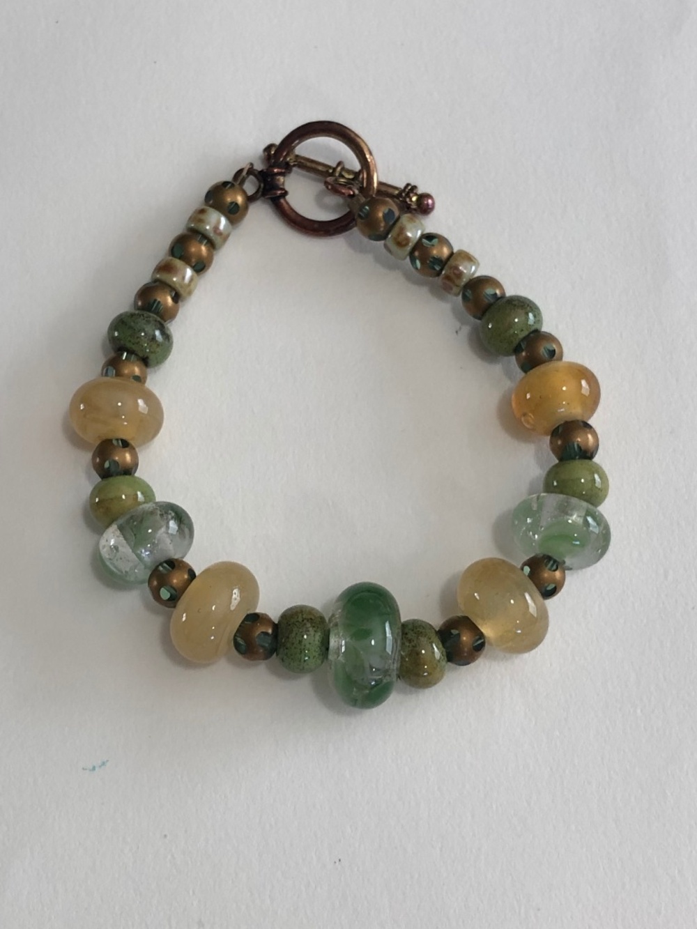 Murano Glass Bead Bracelet